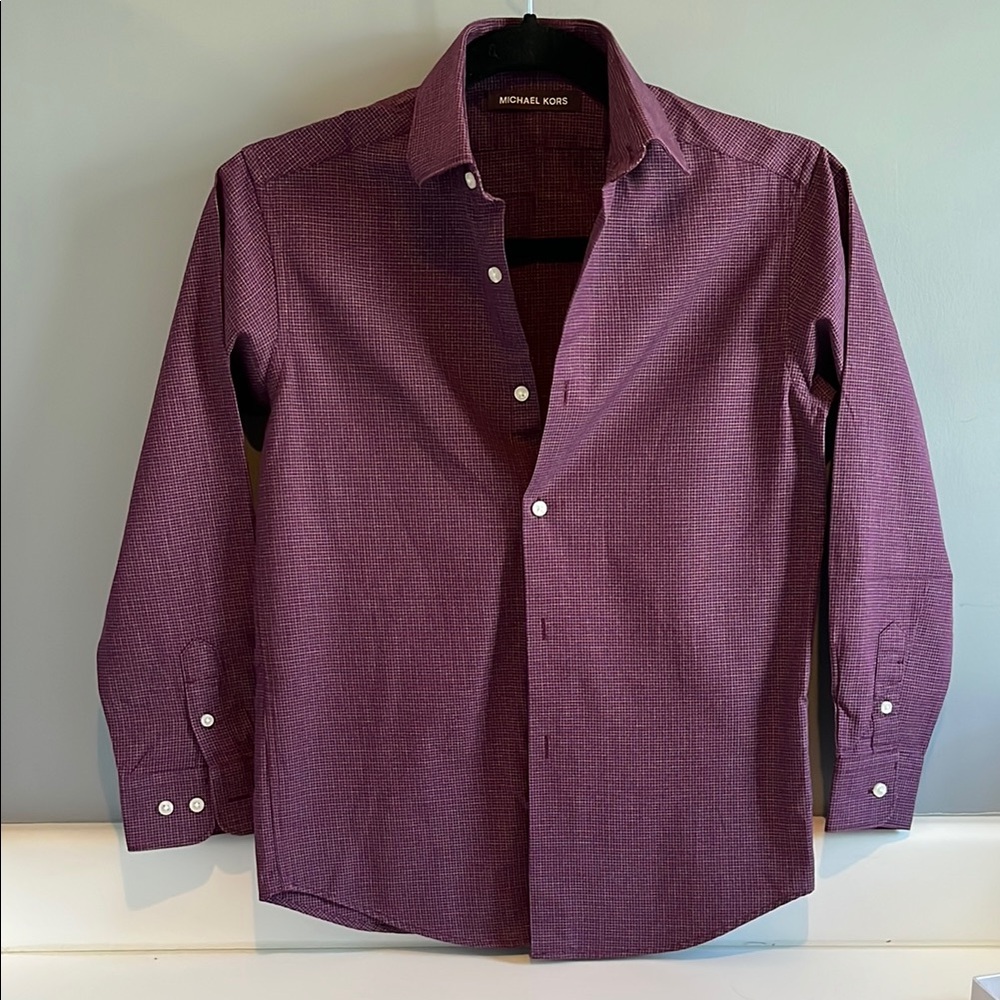 Michael Kors burgundy Button Down Shirt
